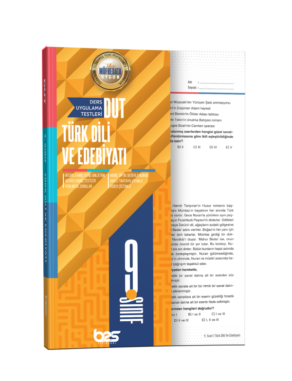BES DUT 09.SINIF UYGULAMA TESTİ EDEBİYAT - 2025-26